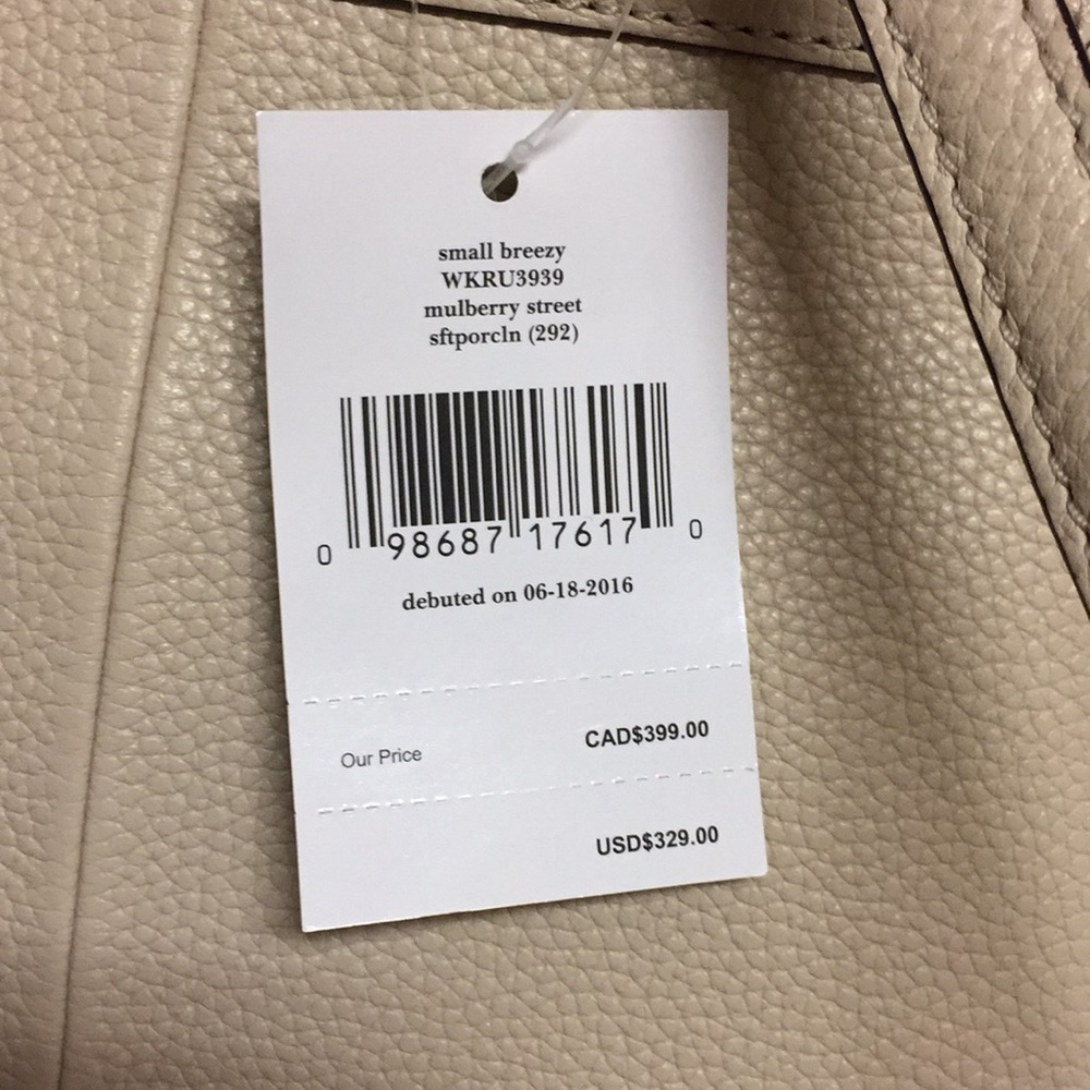 NWT Kate Spade Small Breezy Backpack - beige - Picture 3 of 7
